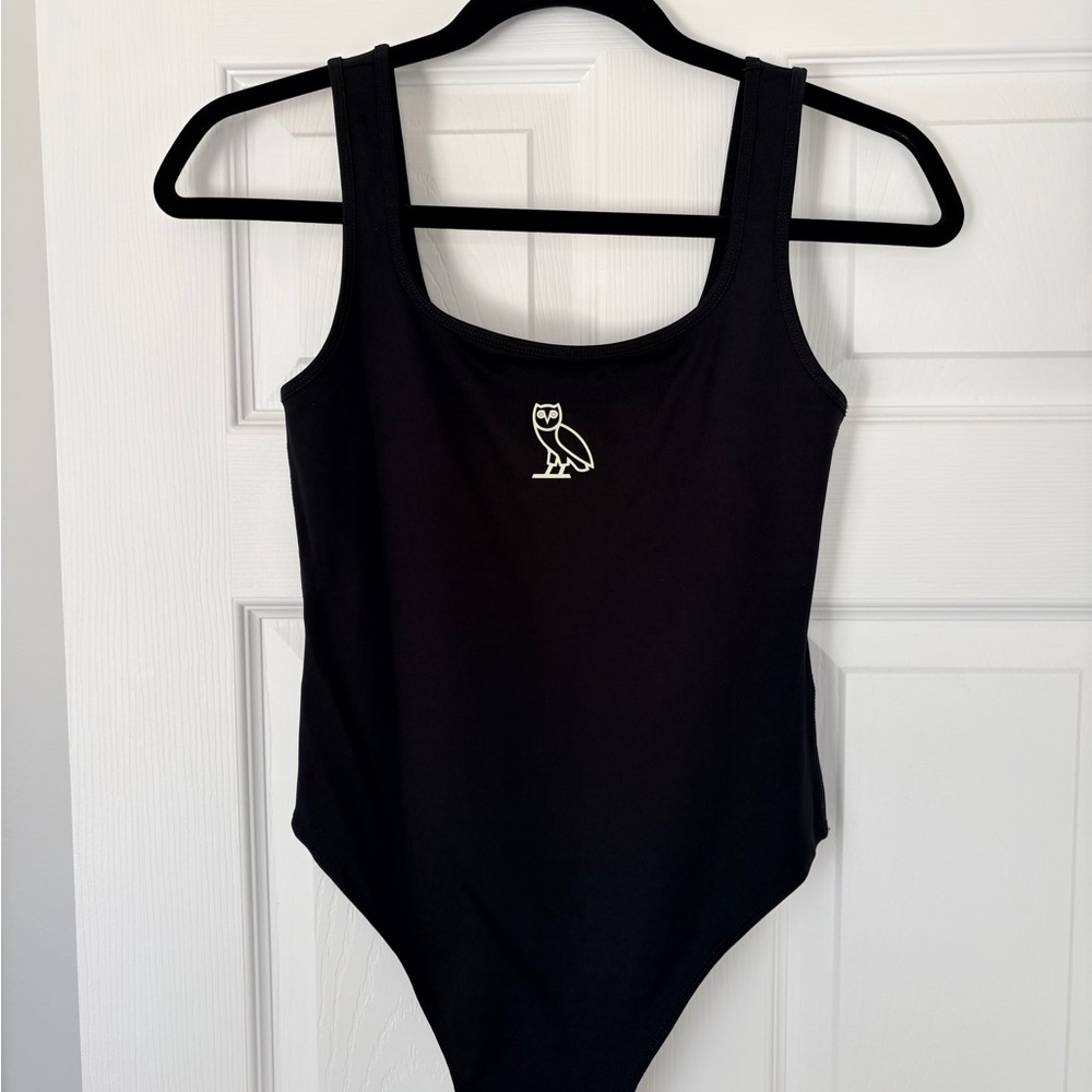 OVO Black Bodysuit with White Logo